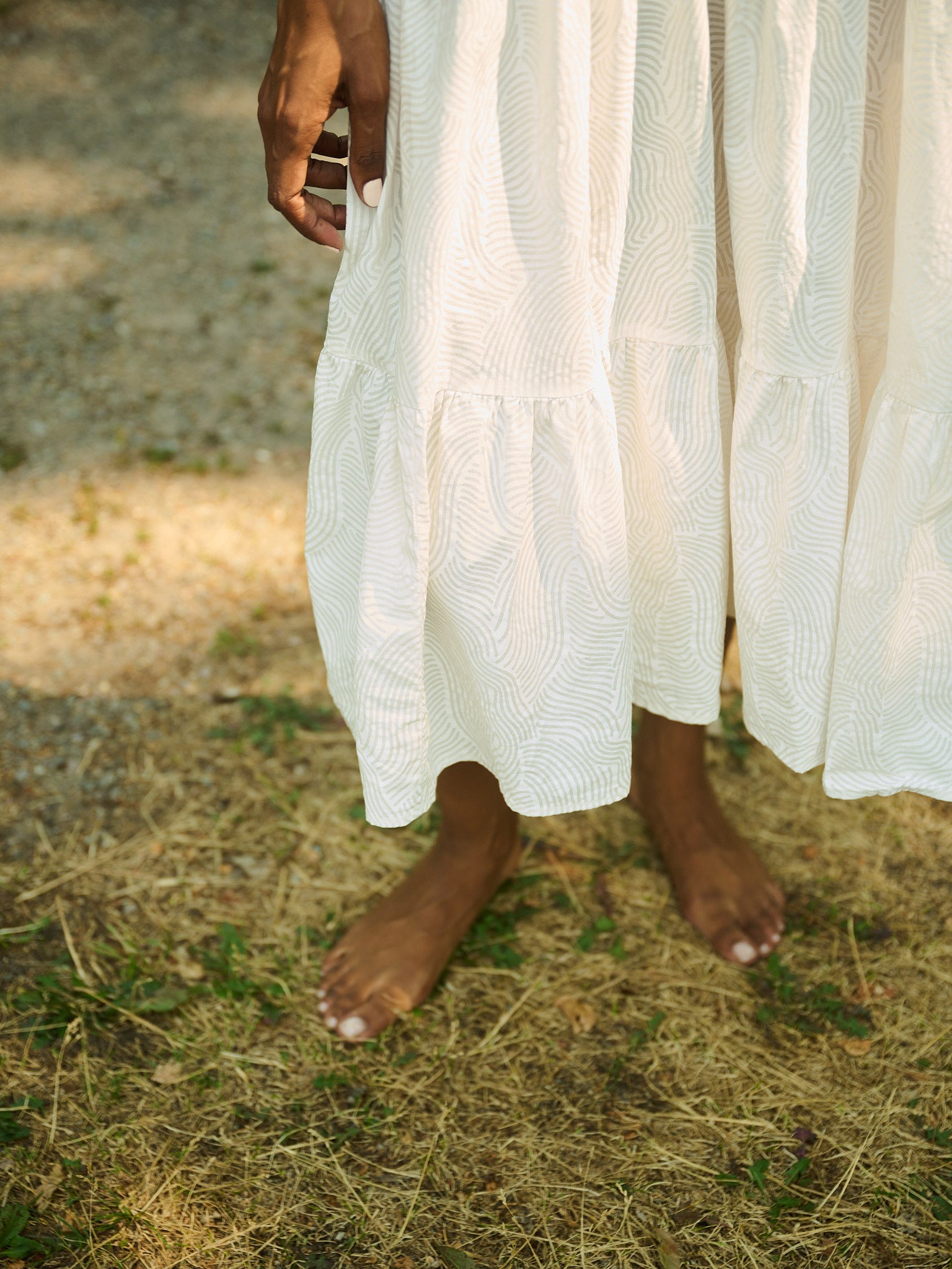Lorelei Dress White Waves