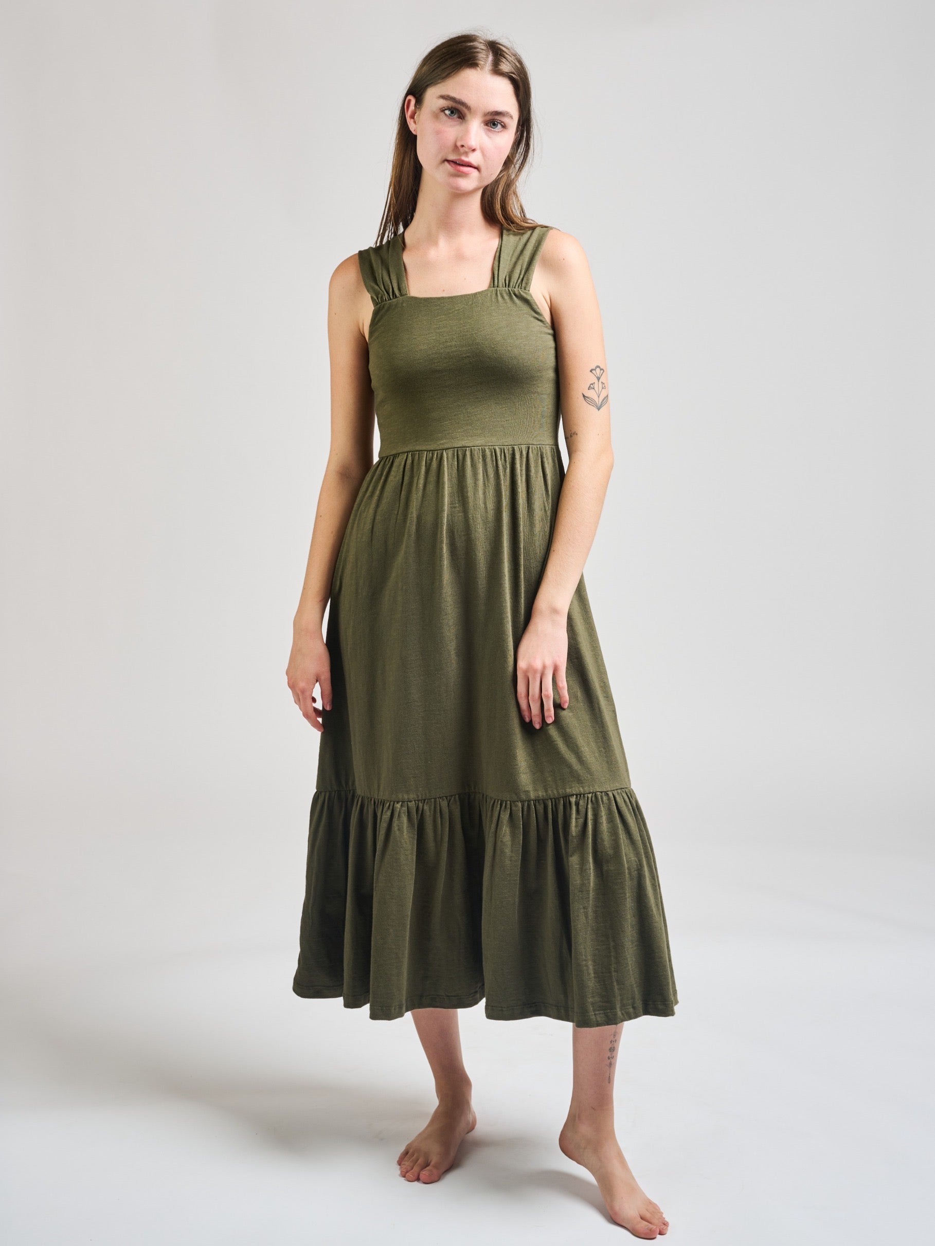 Opal Dress Olive