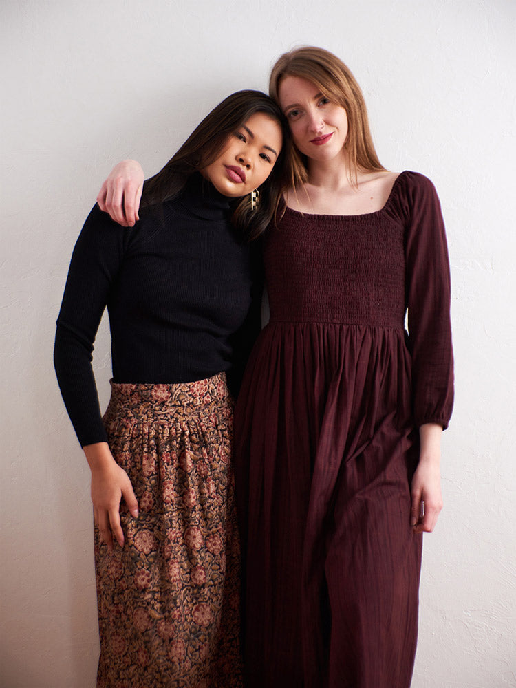 Hailee Smocked Midi Dress