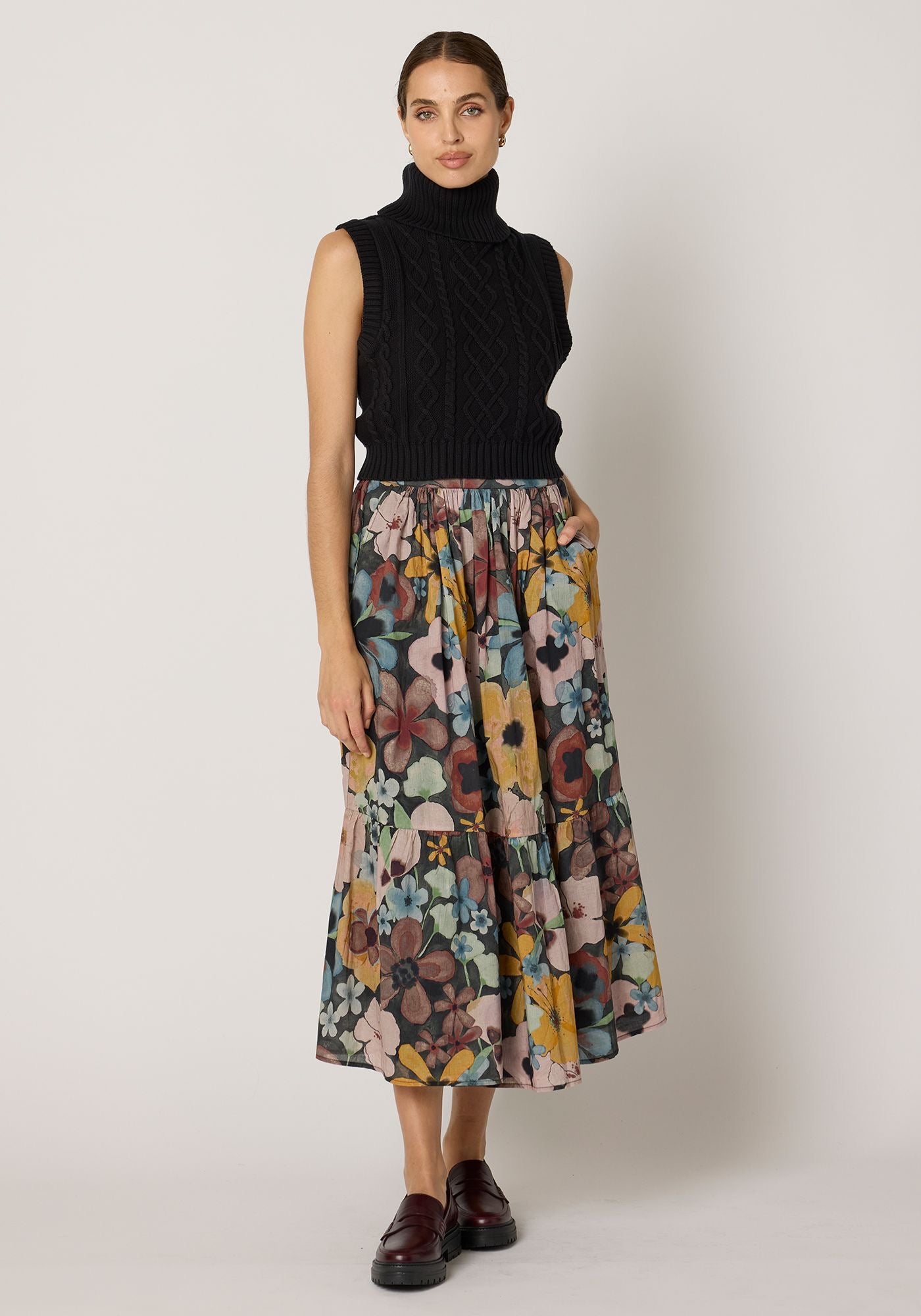 Charlene Ankle Skirt